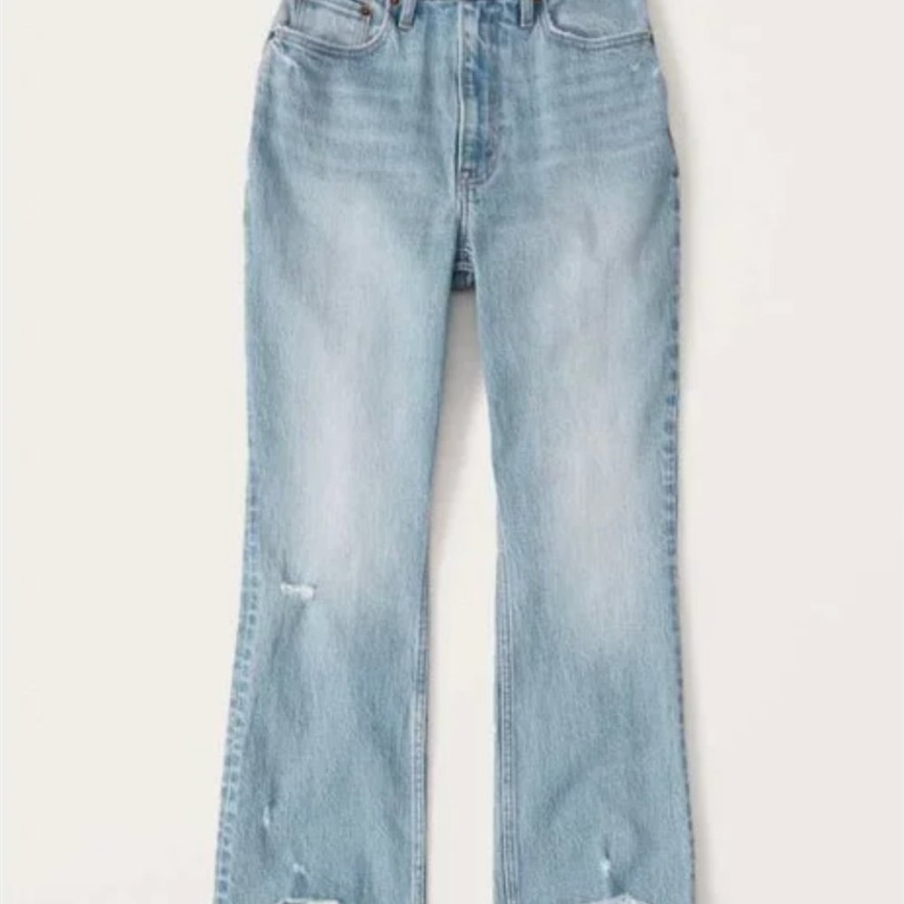 Abercrombie Curve Love Ultra High Rise Kick Flare Jeans